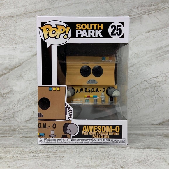 Funko POP! South Park Eric Cartman Awesom-O #25 Awesome-O Vinyl Figure W Protect - Picture 1 of 6
